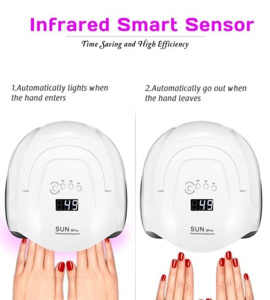 جهاز تنشف الاظافر sun Professional Uv Led Timer Nail Dryer - 126 W