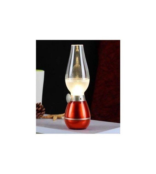 كشاف ليد واباجوره على شكل لمبة الجاز بالنفخ LED Camping Light