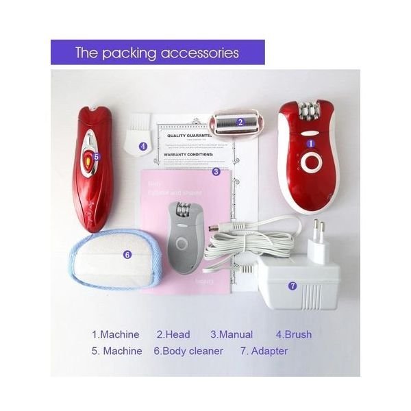 ماكينة ازالة الشعر كيمى 3*1 موديل 3068 - Kemei KM-3068 3 In 1 Epilator