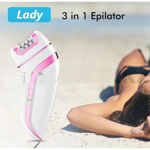 CRONIER CR-8808 - ماكينة إزالة الشعر الجسم والمناطق الحساسة والوجه جاف ومبلل