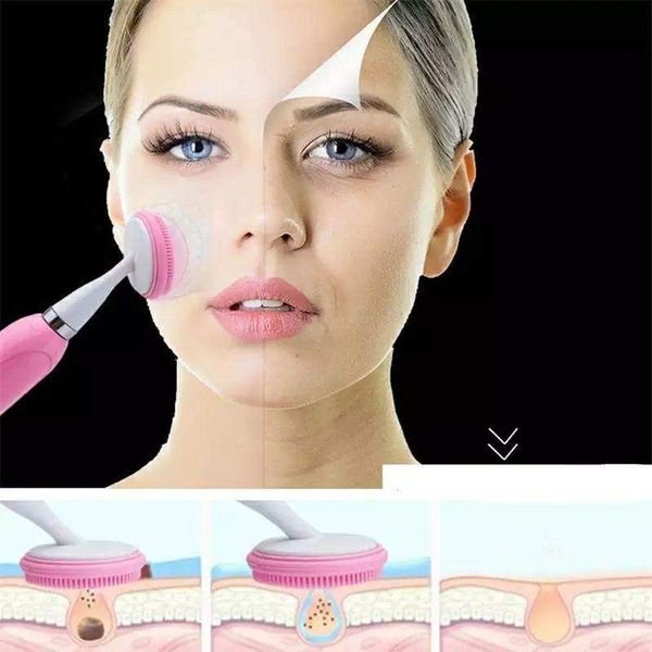 فرشاة سونيك فيبريشن لتنظيف الوجه - Sonic Vibration Beauty 4 In 1 Cleansing And Vibration Tools