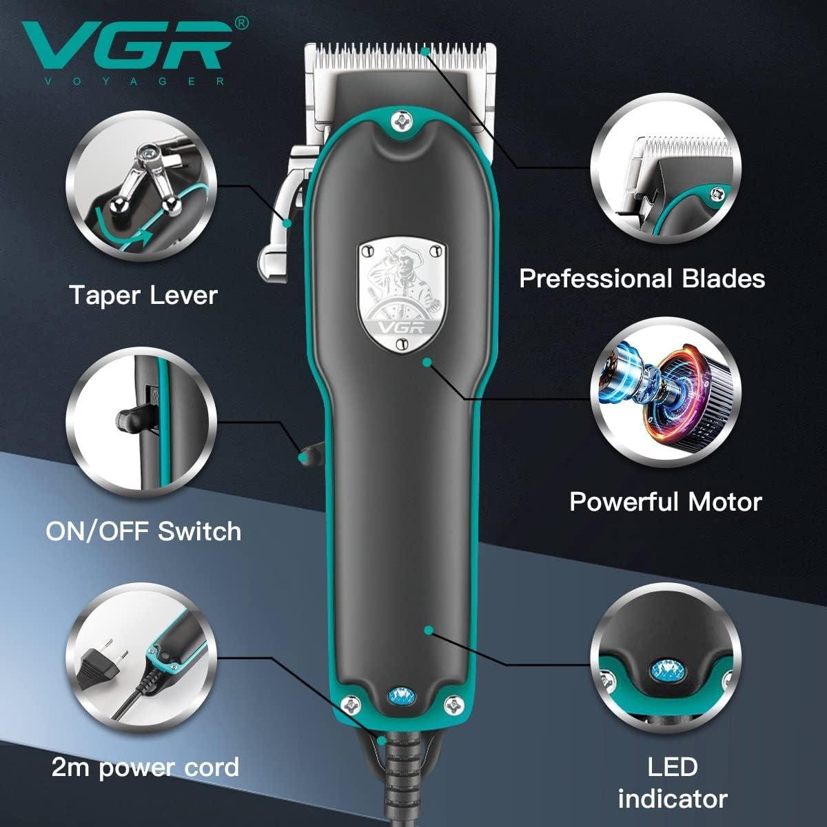 V-123 - ماكينة حلاقة كهربائية احترافية. قابله للشحن للرجال