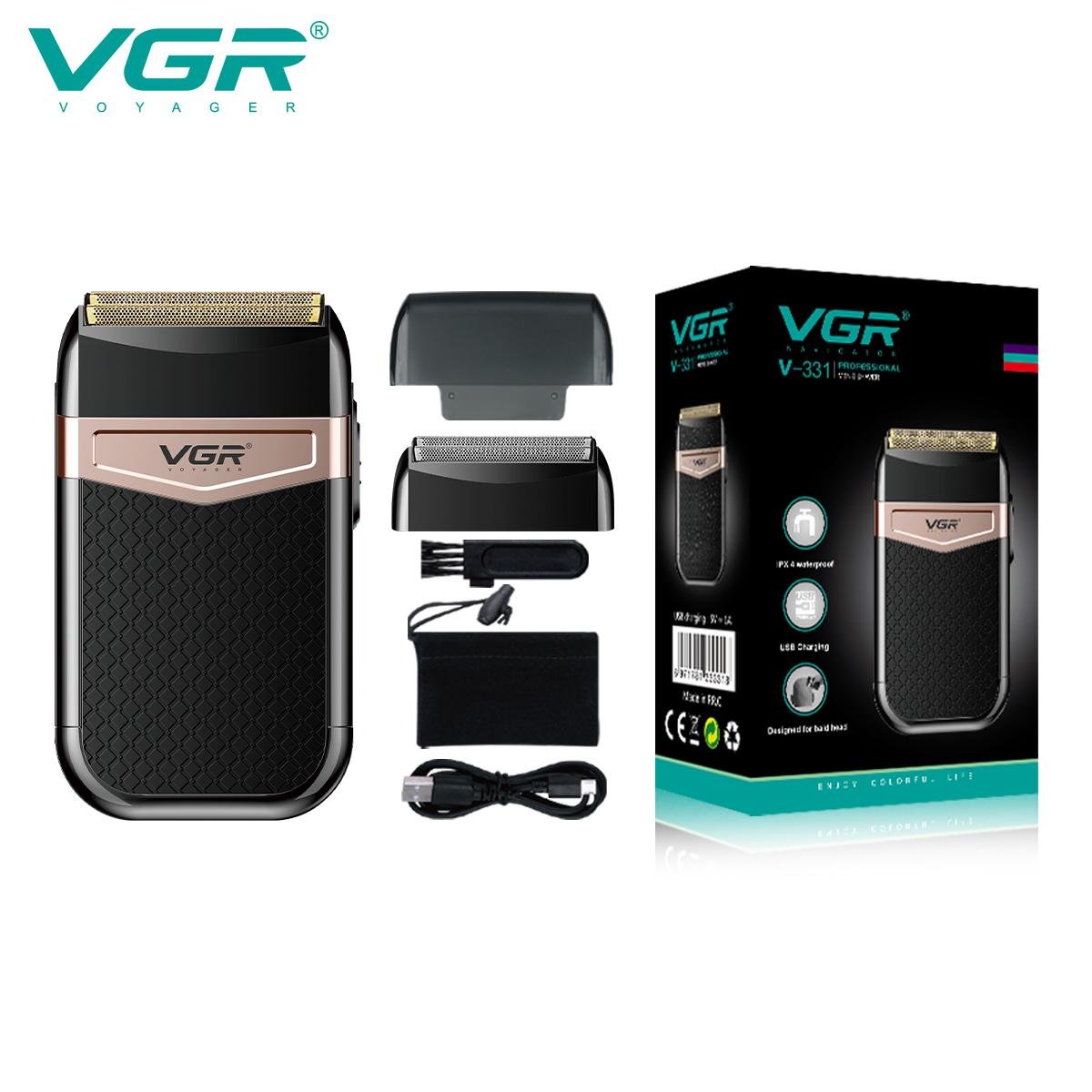 V-331 - ماكينة حلاقة كهربائية وتنعيم احترافية . قابله للشحن للرجال