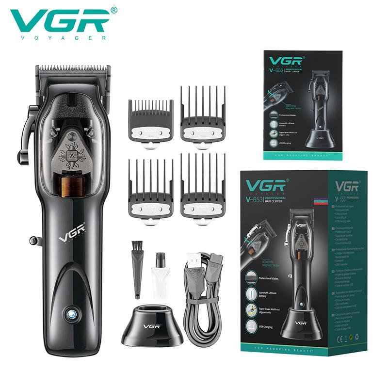 V-653 - ماكينة حلاقة كهربائية احترافية. قابله للشحن للرجال