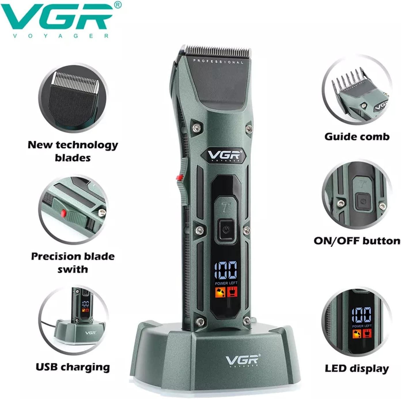 V-696 - ماكينة حلاقة كهربائية احترافية. قابله للشحن للرجال