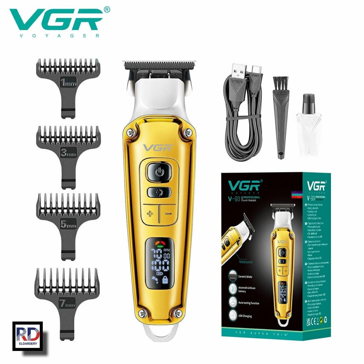 V-931 - ماكينة حلاقة كهربائية احترافية. قابله للشحن للرجال