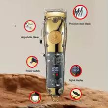 Km-1829 - ماكينة حلاقة كهربائية احترافية. قابله للشحن للرجال