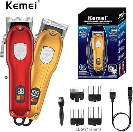 Km-802 - ماكينة حلاقة كهربائية احترافية. قابله للشحن للرجال