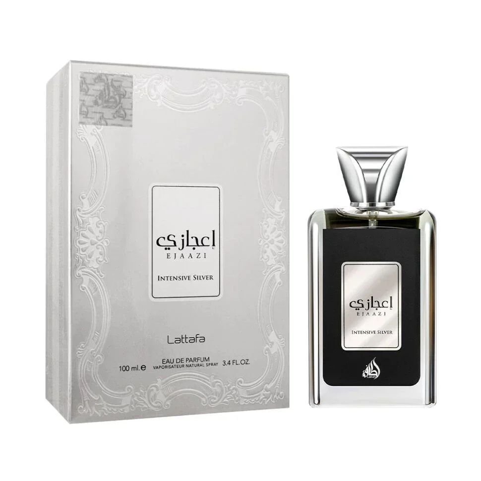 Lattafa عطر اجازي انتينسيف سيلفر او دي برفان من لطافه - للجنسين