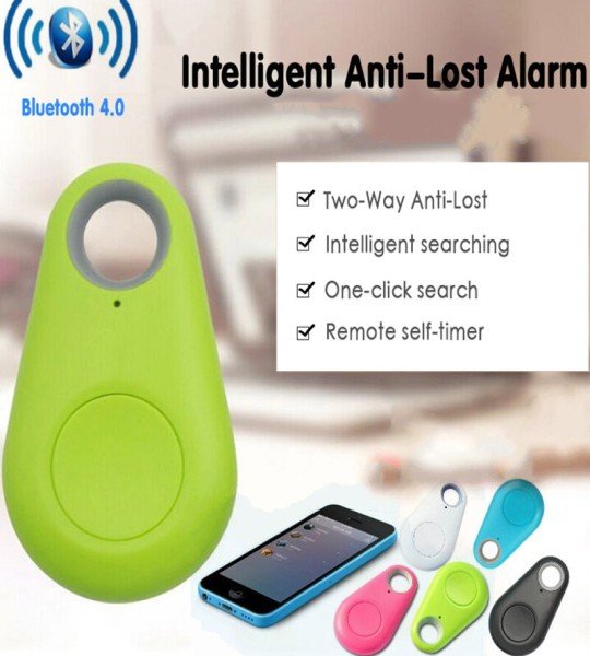 جهاز التعقب الذكي اي تاج I Tag Bluetooth Smart Tag لتحديد المواقع مزود بتقنية البلوتوث جهاز إنذار ضد الضياع / السرقة للصورة الذاتية