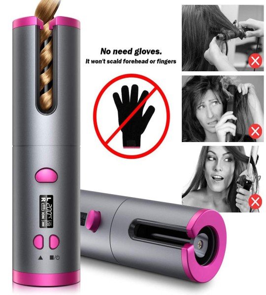 Sokany Wireless USB Auto Curler مكواة شعر كيرلى لاسلكي